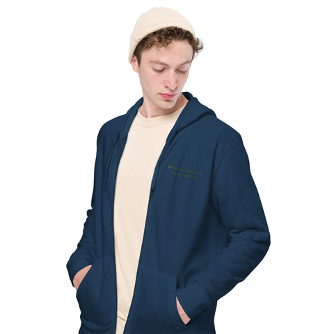 Arktiso - Unisex-Zip-Hoodie mit beidseitigem Druck