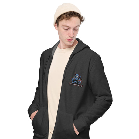 schultzemichael - Unisex-Zip-Hoodie mit Stick