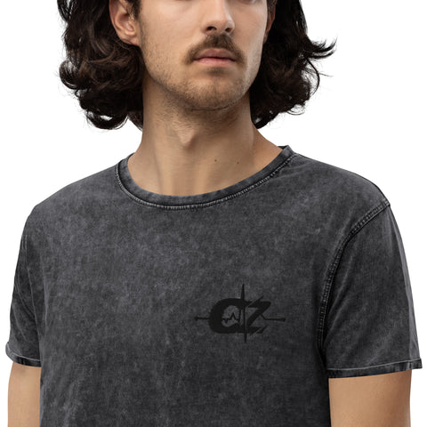 CalvinZockt1 - Herren-Vintage-T-Shirt mit Stick