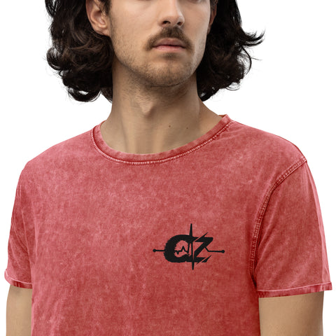 CalvinZockt1 - Herren-Vintage-T-Shirt mit Stick