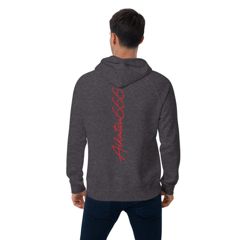 Aikatsu666 - Unisex-Bio-Hoodie mit Stick und Druck