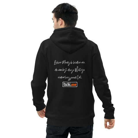 TschiOne - Unisex-Bio-Hoodie mit Druck