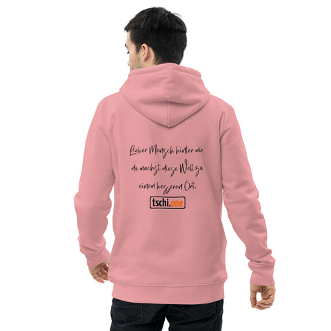 TschiOne - Unisex-Bio-Hoodie mit Druck