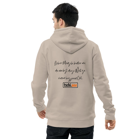 TschiOne - Unisex-Bio-Hoodie mit Druck