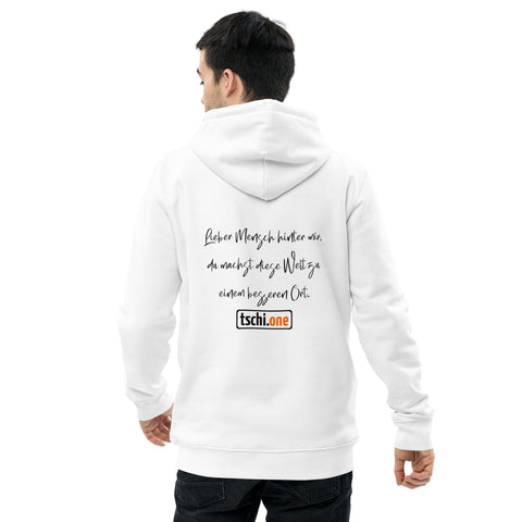 TschiOne - Unisex-Bio-Hoodie mit Druck