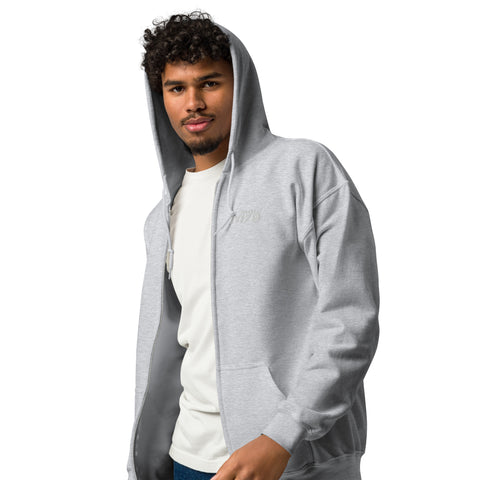 Meerkat_78 - Unisex Heavy-Blend Zip Hoodie mit Stick