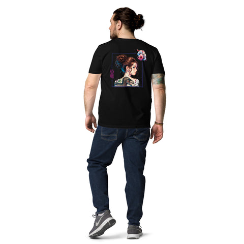 LuiTheDinosaur - Herren-T-Shirt aus Bio-Baumwolle mit Stick und Druck