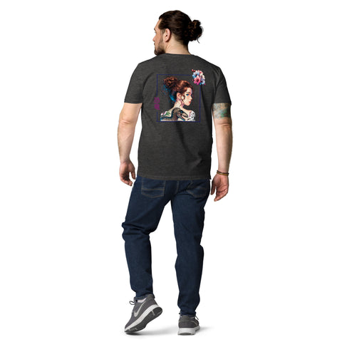 LuiTheDinosaur - Herren-T-Shirt aus Bio-Baumwolle mit Stick und Druck