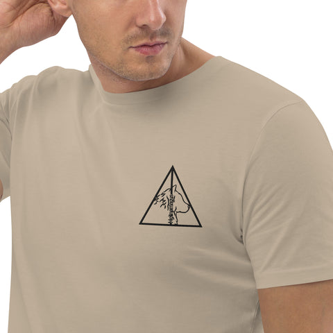 Melinamagus - Unisex-T-Shirt aus Bio-Baumwolle mit Stick