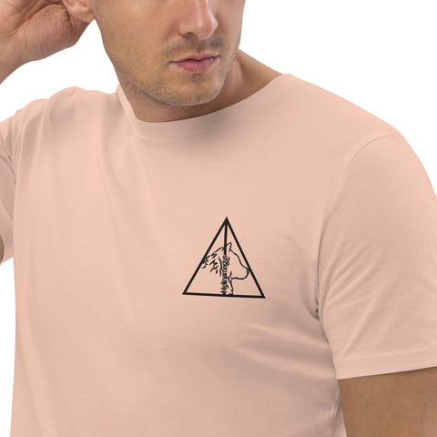 Melinamagus - Unisex-T-Shirt aus Bio-Baumwolle mit Stick