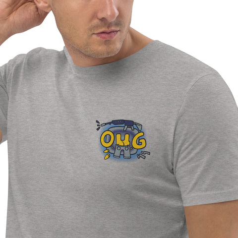 chief_tobi - Unisex-T-Shirt aus Bio-Baumwolle mit Stick