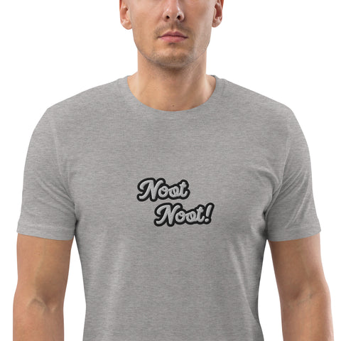 ilias_mit_i - Unisex-T-Shirt aus Bio-Baumwolle mit Stick