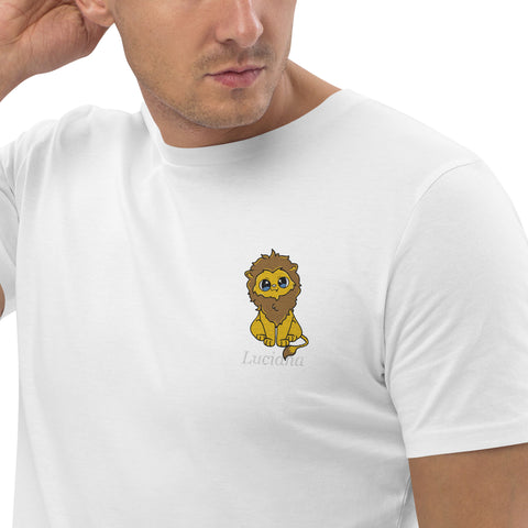 luciana_lionsister - Herren-T-Shirt aus Bio-Baumwolle mit Stick