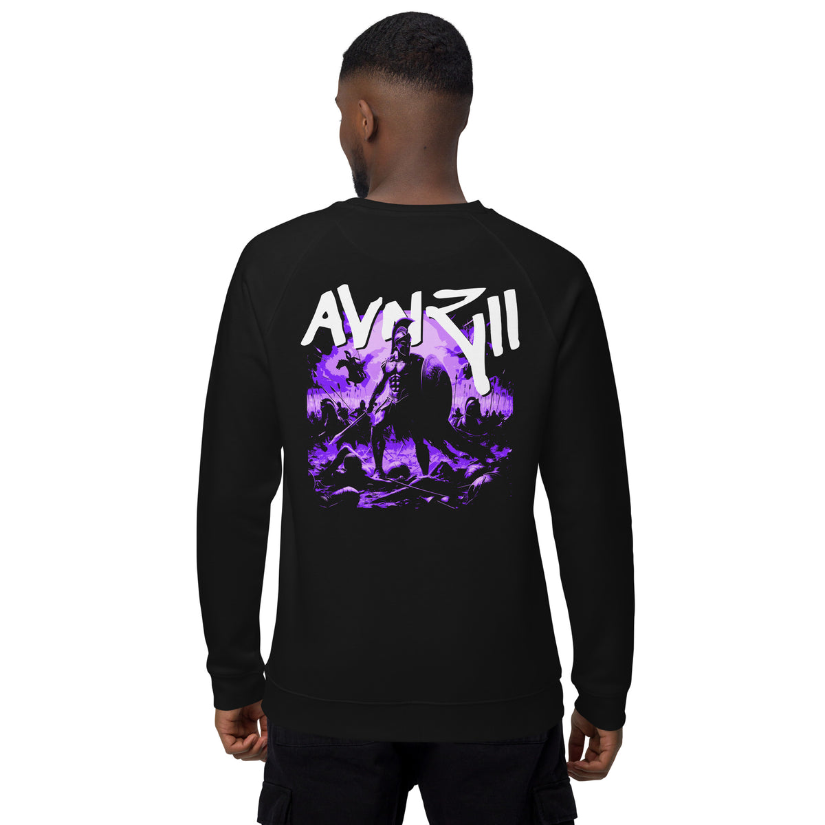 AVNZII - Unisex-Bio-Sweatshirt mit Stick und Druck