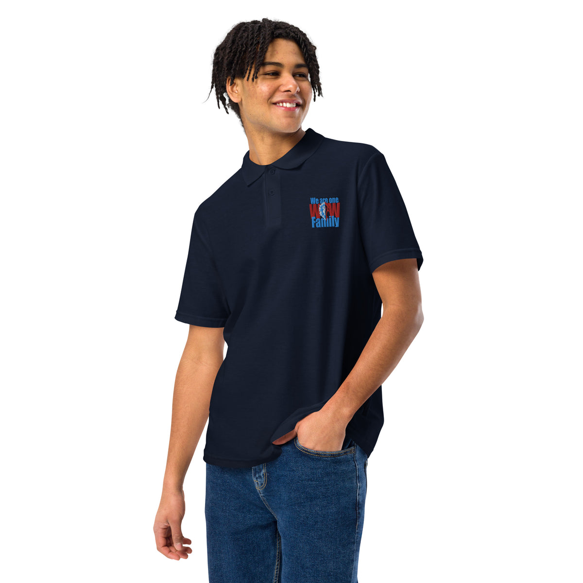 Larryfromspain - Unisex-Poloshirt mit Stick