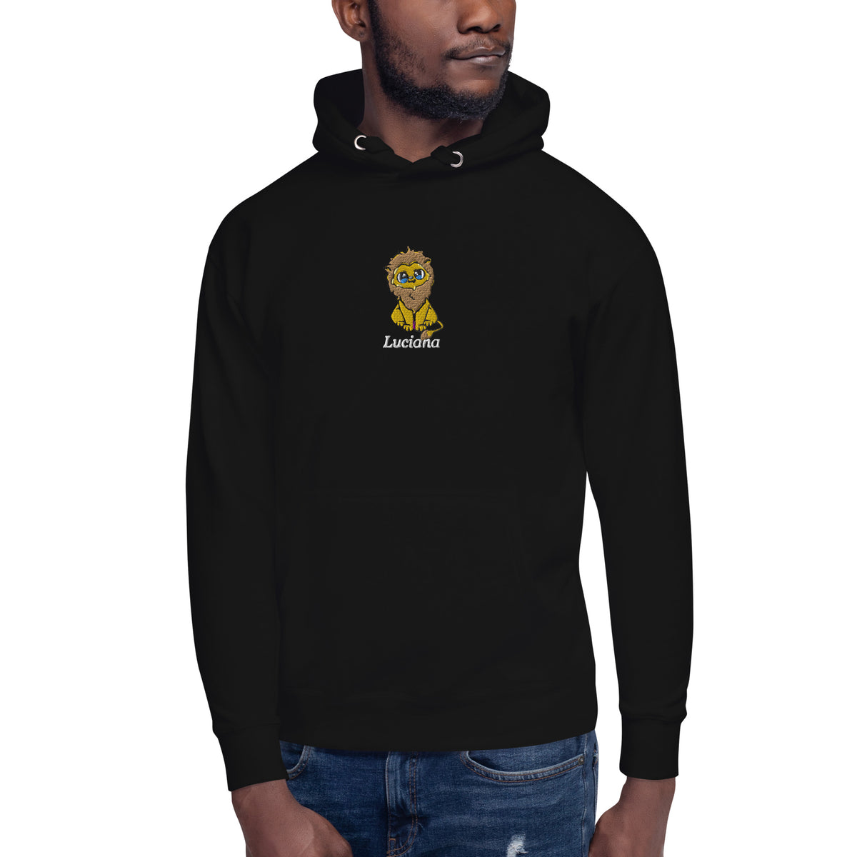 luciana_lionsister - Unisex-Premium-Hoodie mit Stick