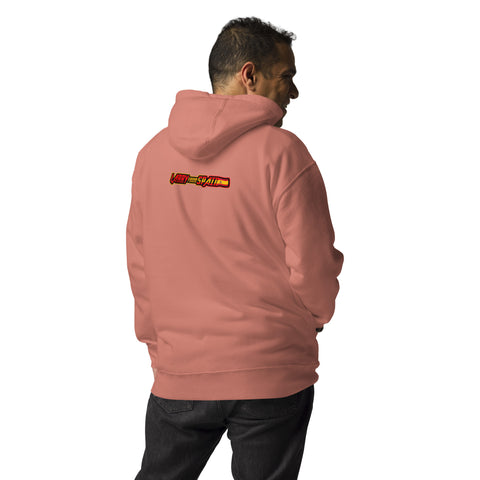 Larryfromspain - Unisex-Premium-Hoodie mit beidseitigem Druck