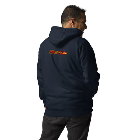 Larryfromspain - Unisex-Premium-Hoodie mit beidseitigem Druck