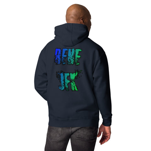 rene_jfk - Unisex-Premium-Hoodie mit Stick und Druck