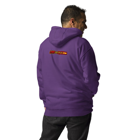 Larryfromspain - Unisex-Premium-Hoodie mit beidseitigem Druck