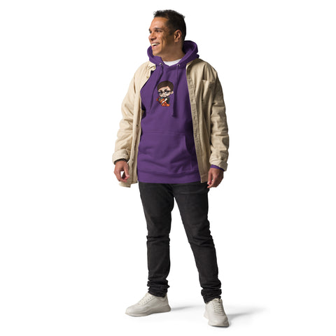 Larryfromspain - Unisex-Premium-Hoodie mit beidseitigem Druck