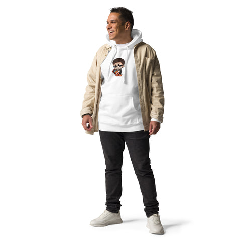 Larryfromspain - Unisex-Premium-Hoodie mit beidseitigem Druck