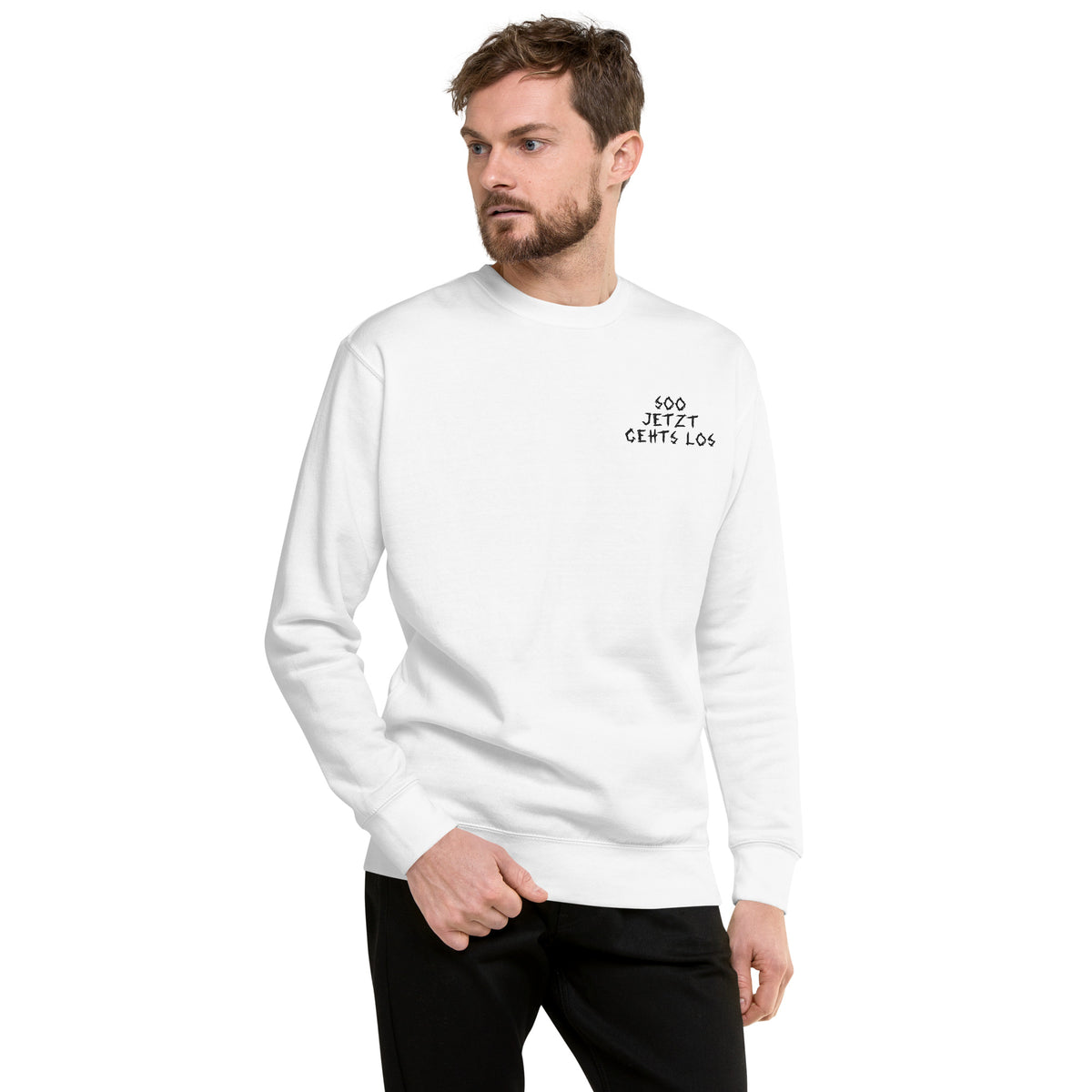 ThomsonGehtNich - Unisex-Premium-Pullover mit Stick