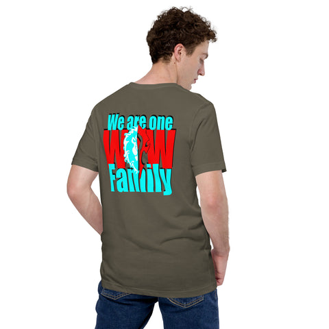 Larryfromspain - Unisex-T-Shirt mit beidseitigem Druck