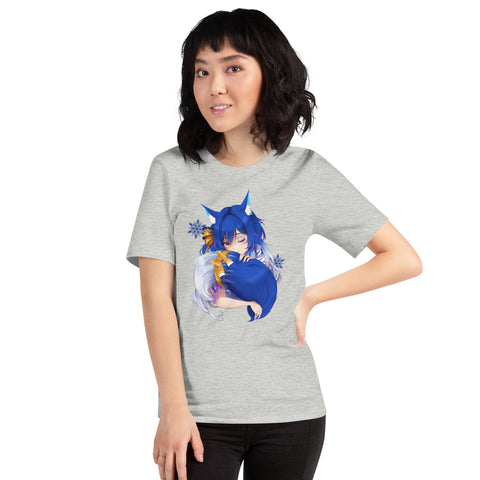 icykaty - Unisex-T-Shirt "Hugtail" mit Druck