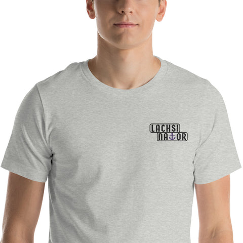 Lachsinator - Herren-T-Shirt mit Stick