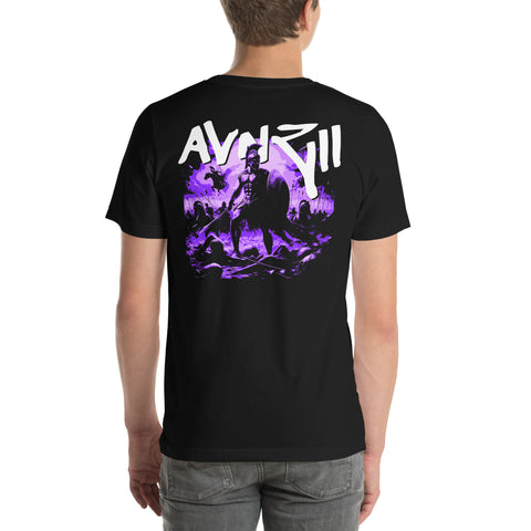 AVNZII - Unisex-T-Shirt mit Stick und Druck