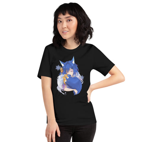 icykaty - Unisex-T-Shirt "Hugtail" mit Druck