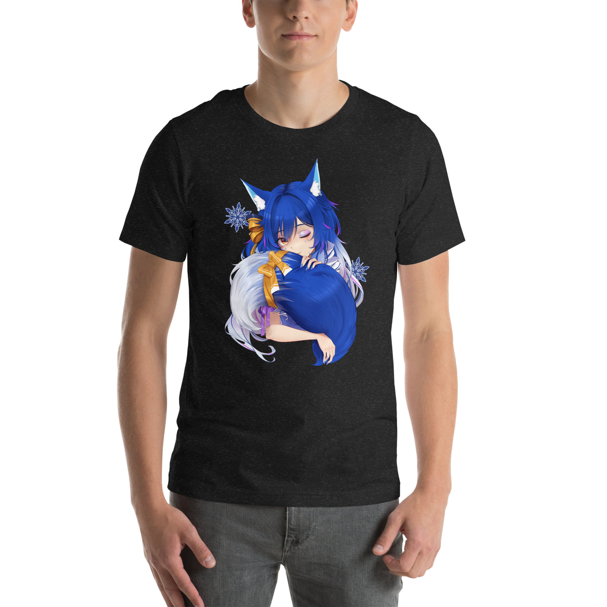 icykaty - Unisex-T-Shirt "Hugtail" mit Druck