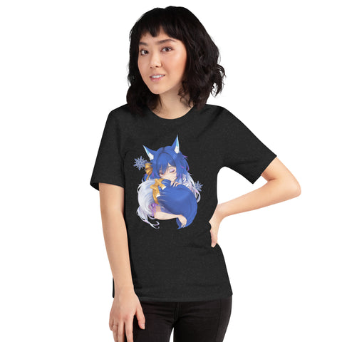 icykaty - Unisex-T-Shirt "Hugtail" mit Druck