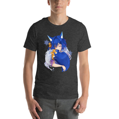 icykaty - Unisex-T-Shirt "Hugtail" mit Druck