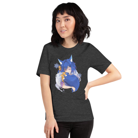 icykaty - Unisex-T-Shirt "Hugtail" mit Druck