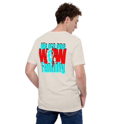 Larryfromspain - Unisex-T-Shirt mit beidseitigem Druck