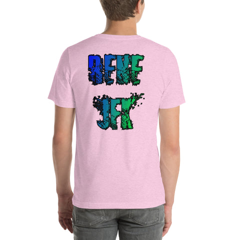 rene_jfk - Unisex-T-Shirt mit Stick und Druck