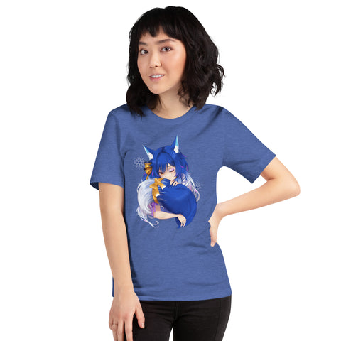 icykaty - Unisex-T-Shirt "Hugtail" mit Druck