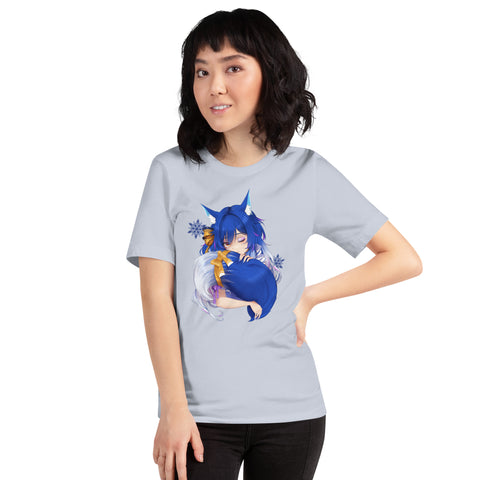 icykaty - Unisex-T-Shirt "Hugtail" mit Druck