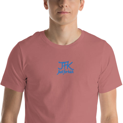 rene_jfk - Unisex-T-Shirt mit Stick und Druck