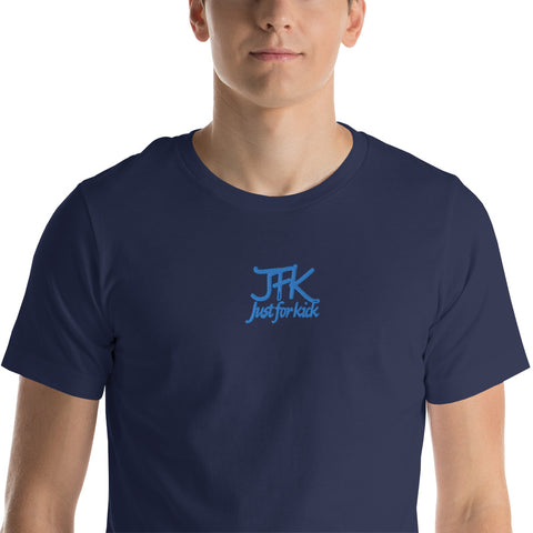 rene_jfk - Unisex-T-Shirt mit Stick und Druck