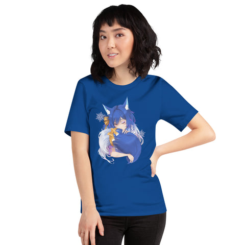 icykaty - Unisex-T-Shirt "Hugtail" mit Druck