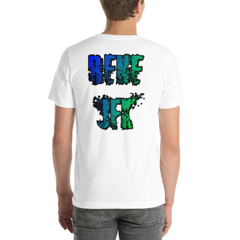 rene_jfk - Unisex-T-Shirt mit Stick und Druck