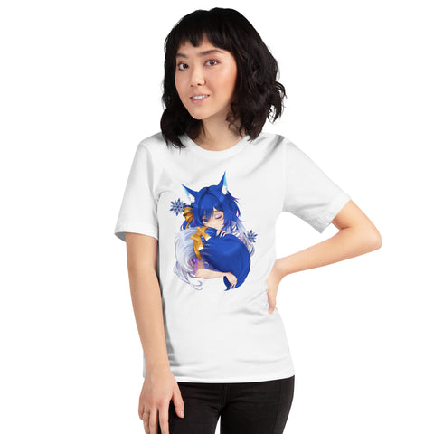 icykaty - Unisex-T-Shirt "Hugtail" mit Druck