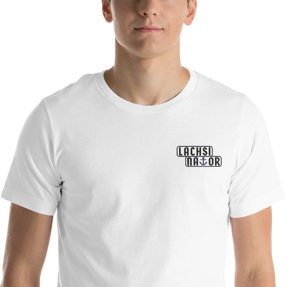 Lachsinator - Herren-T-Shirt mit Stick