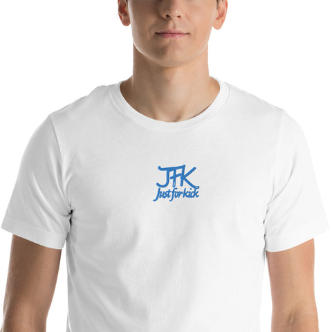 rene_jfk - Unisex-T-Shirt mit Stick und Druck