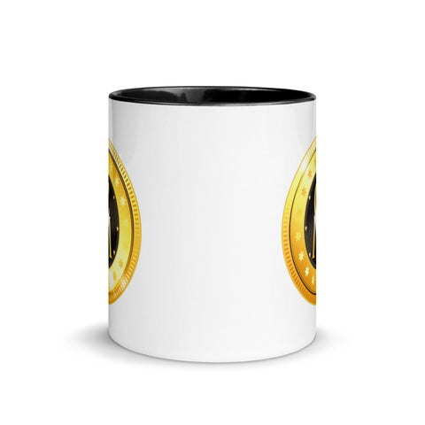 coinsmaffia - Weiße Tasse mit gefärbter Innenseite