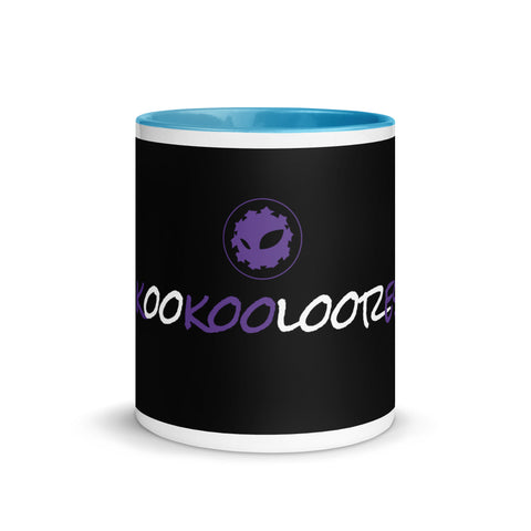 kookooloores - Weiße Tasse mit gefärberter Innenseite mit Druck