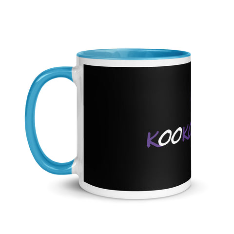 kookooloores - Weiße Tasse mit gefärberter Innenseite mit Druck